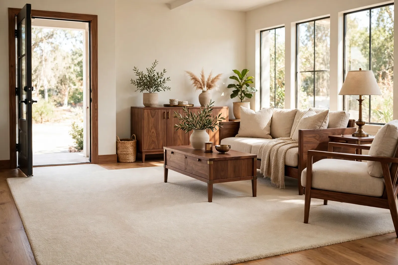 Living Room Carpet Cleaning — Living Room Carpet Cleaning in St. Charles by Waldorf Carpet Cleaning and Upholstery Company