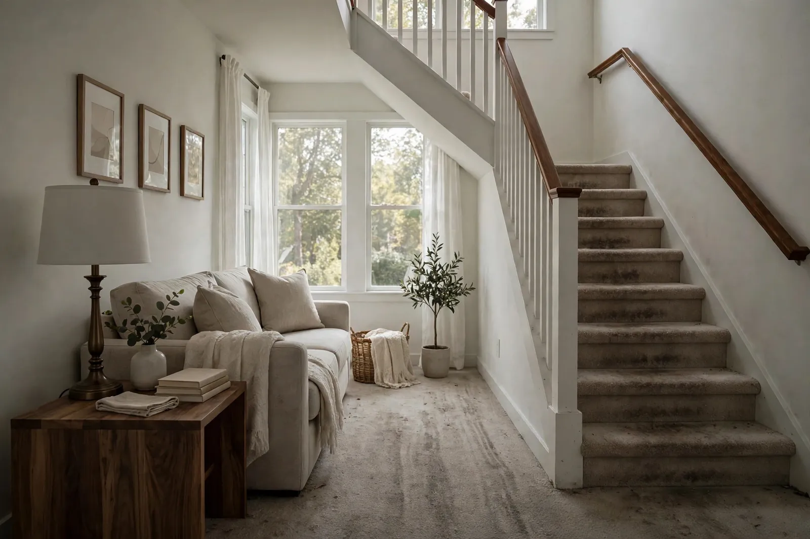 Before photo, Townhome Carpet Cleaning in Bannister, by Waldorf Carpet Cleaning and Upholstery Company